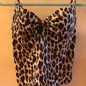 Victoria’s Secret Leopard Tankini Bathing Suit Top